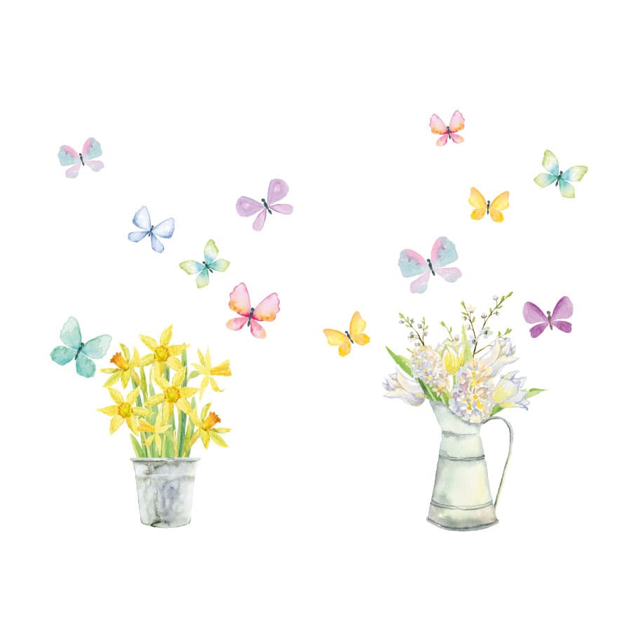 Spring Flowers Window Stickers | Easter window stickers | Stickerscape