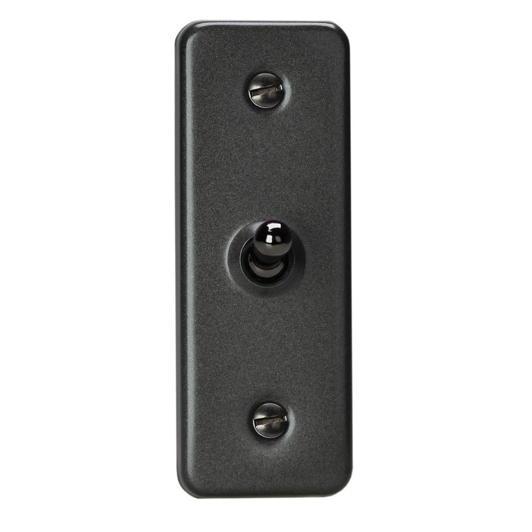 Varilight Classic Graphite 1-Gang 10A 1- or 2-Way Toggle Architrave ...