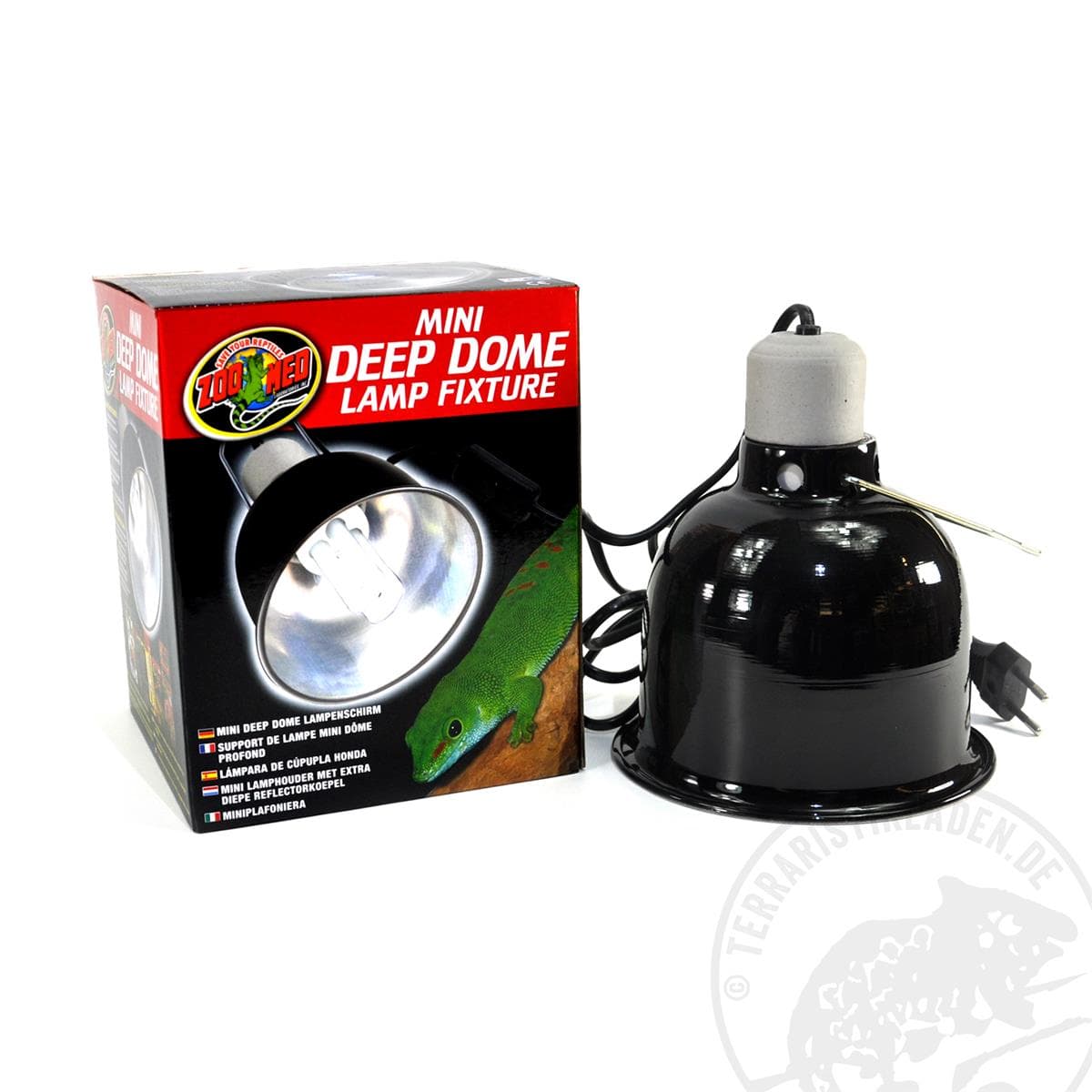 Zoo Med Mini Deep Dome: Effiziente Terrarienbeleuchtung, 100W