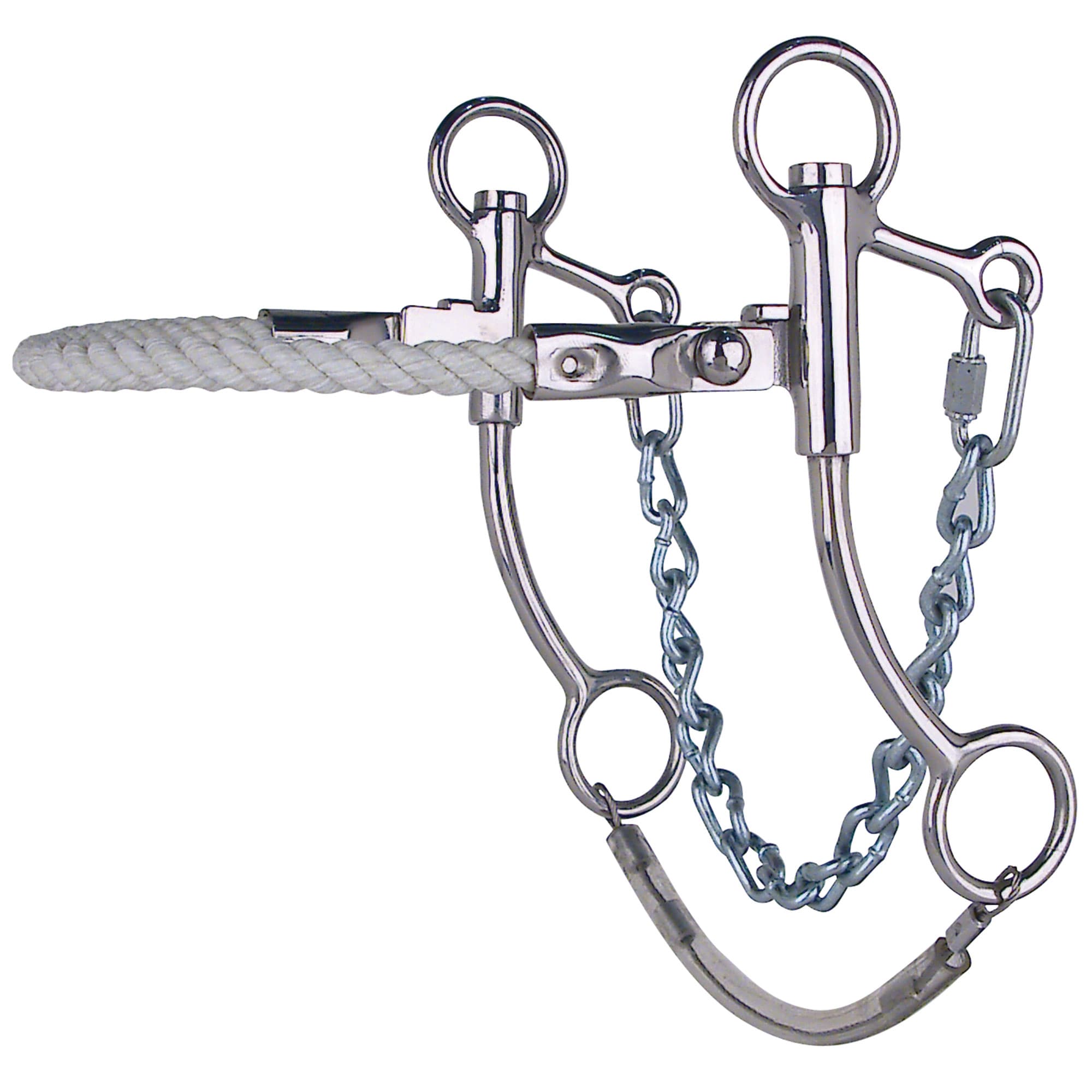 Stainless Steel Hackamore with Rope Noseband - Toklat