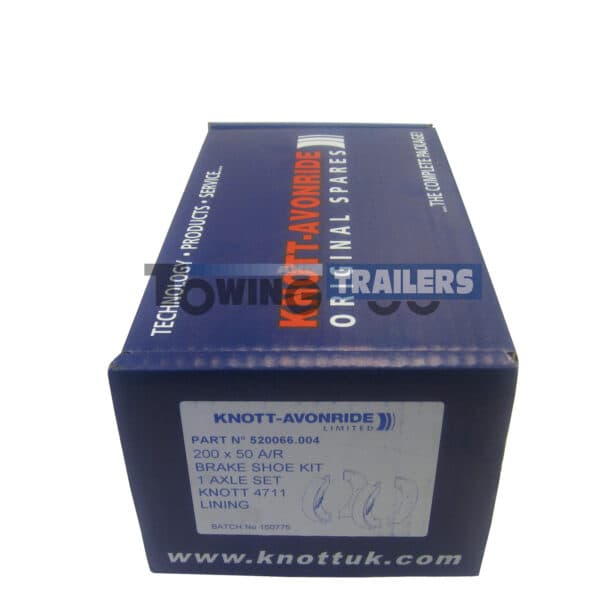 Knott Original 200 x 50mm Brake Shoe Kit - Towing and Trailers