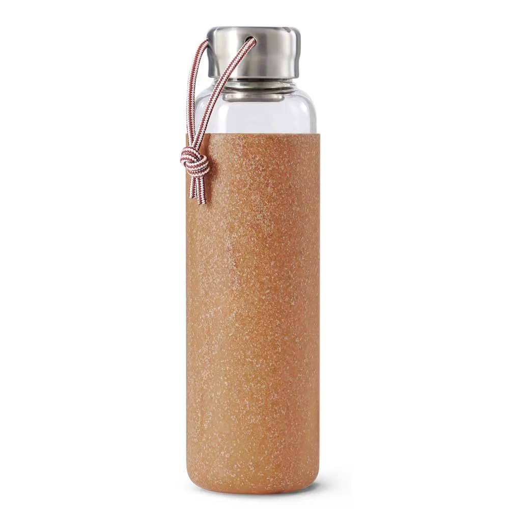 Black+blum Glass Water Bottle 600ml Golden | Trekkinn