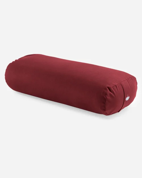 Lotuscrafts RECTANGULAR Yoga Bolster – Bordeaux | Yoga Emporium