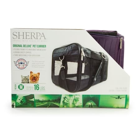 Sherpa Travel Original Deluxe Airline Approved Pet Carrier, Plum ...