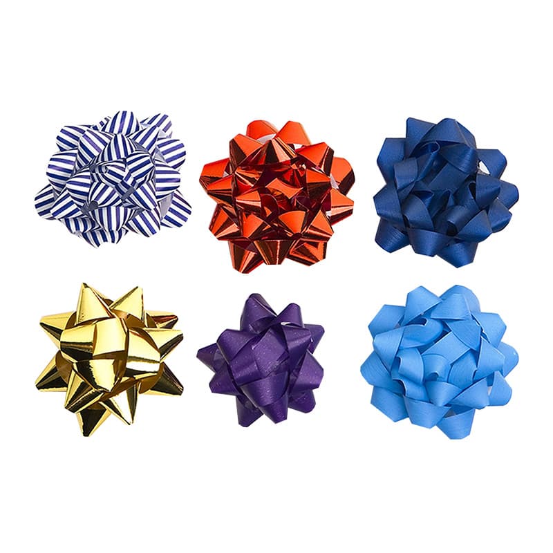 Gift Wrapping Bow Pull Flower Ribbon Package Bows Self Adhesive Star ...