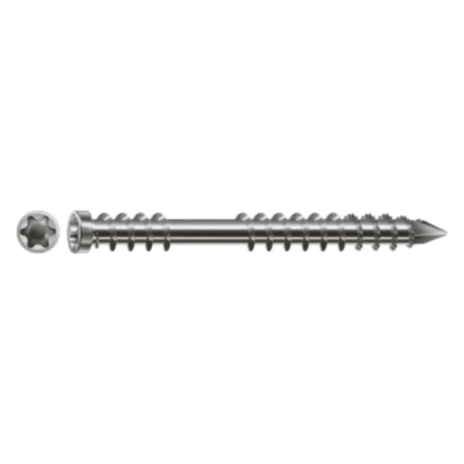 SPAX A2 Bright Decking Screws - M5 x 50mm - Fencing Essentials