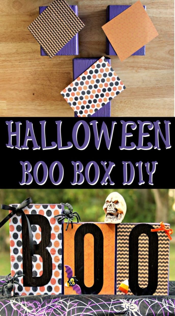 Halloween DIY Decoration – BOO Boxes | Scrappy Geek
