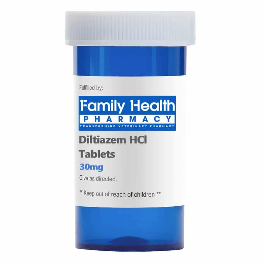 Diltiazem HCl Tablets for Dogs and Cats | 1Family 1Health Pharmacy