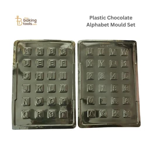 Plastic Chocolate Mould - 031 | Alphabet Set | Pvc Chocolate Mould ...