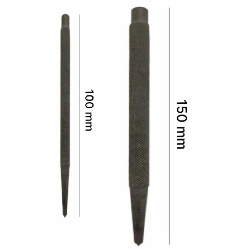Steel Centre Punch (Black, Set of 5 Pcs Round Head Centre Center ...
