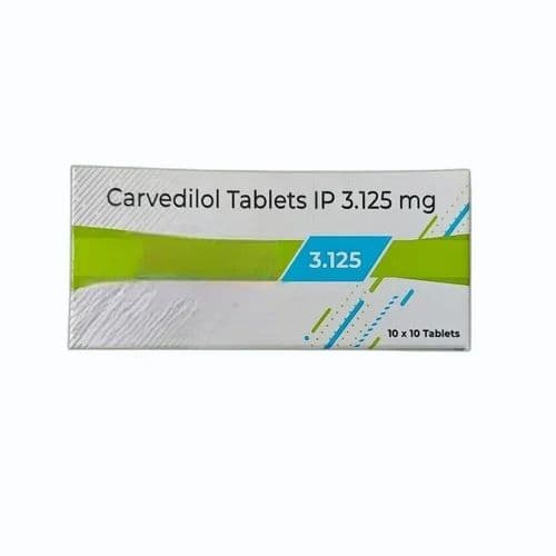 Carvedilol 3.125 Mg Tablets at Rs 95/box | Cardivas in Jaipur | ID ...