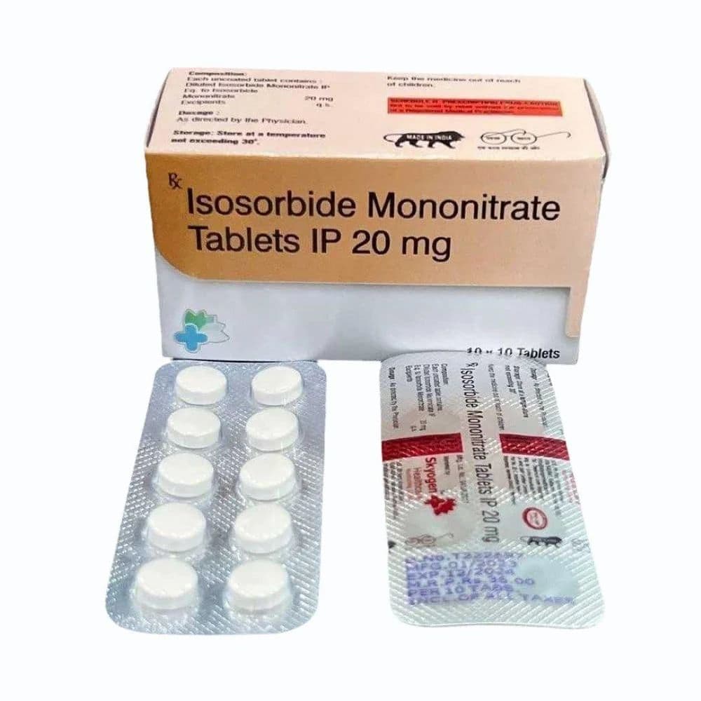 20mg Isosorbide Mononitrate Tablets IP at ₹ 389/strip | Isosorbide ...
