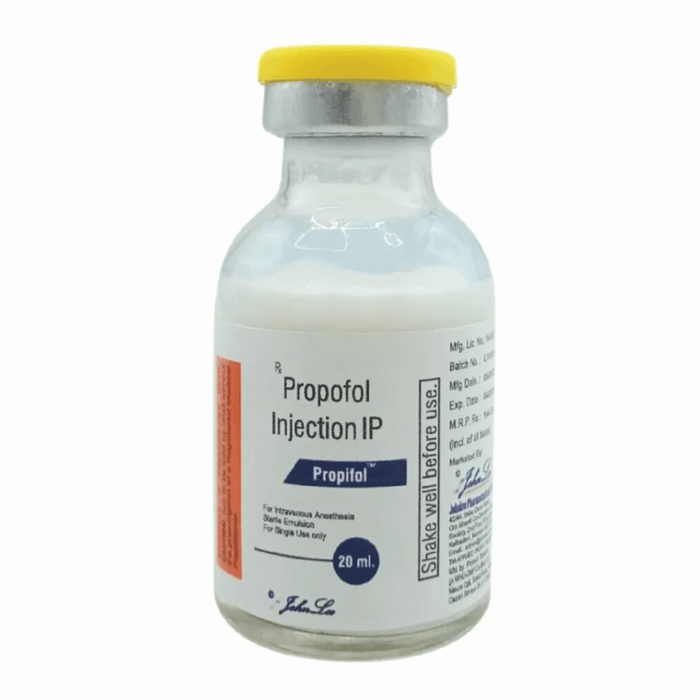 Propofol Injectable Emulsion 20ml Latest Price, Manufacturers & Suppliers