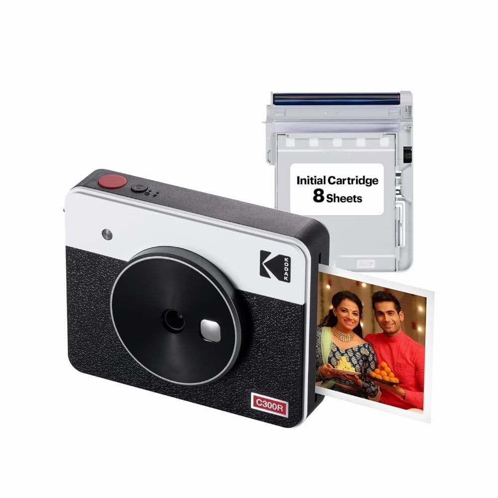 KODAK Mini Shot 3 Retro 4PASS 2-in-1 Instant Camera and Photo Printer ...