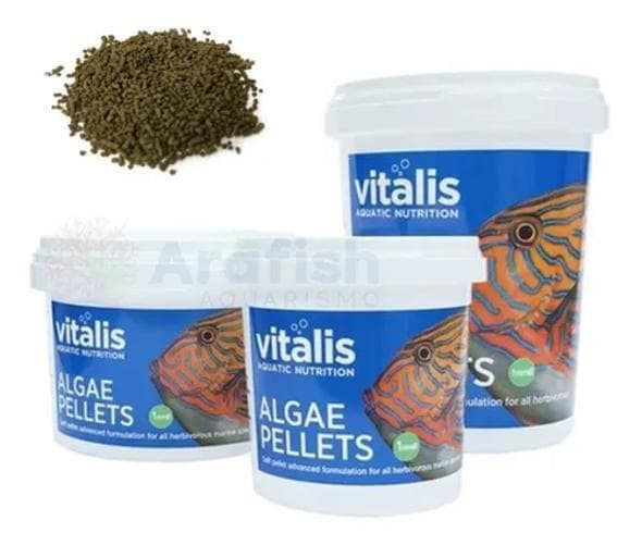 Racao Vitalis Algae Pellets Aquatic Nutrition - 140G - Outros Pets ...