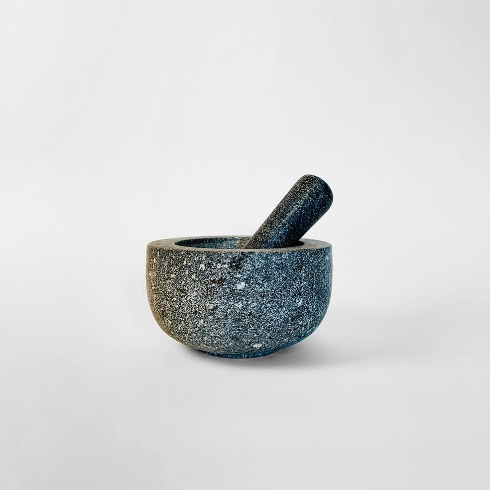 Mortar and Pestle in Solid Grey Granite For Sale at 1stDibs