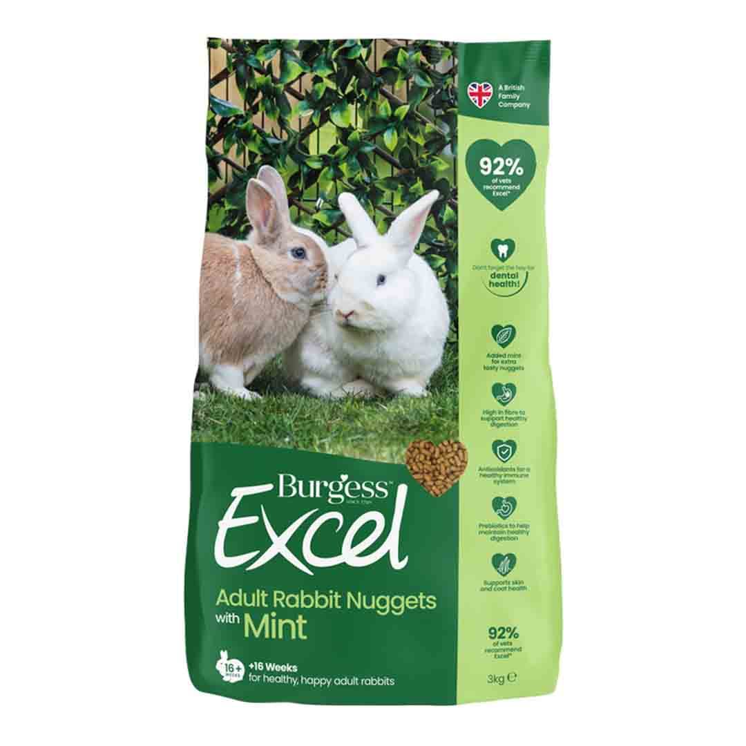 Burgess Excel Rabbit Nuggets with Mint | Adult | 2 kg