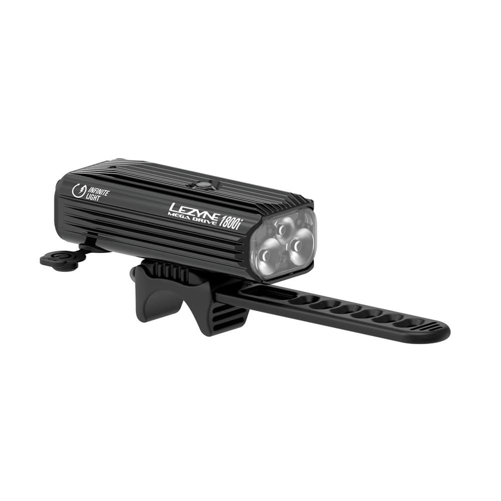 Lezyne Mega Drive 1800I Black High Gloss Front Light - Activesport