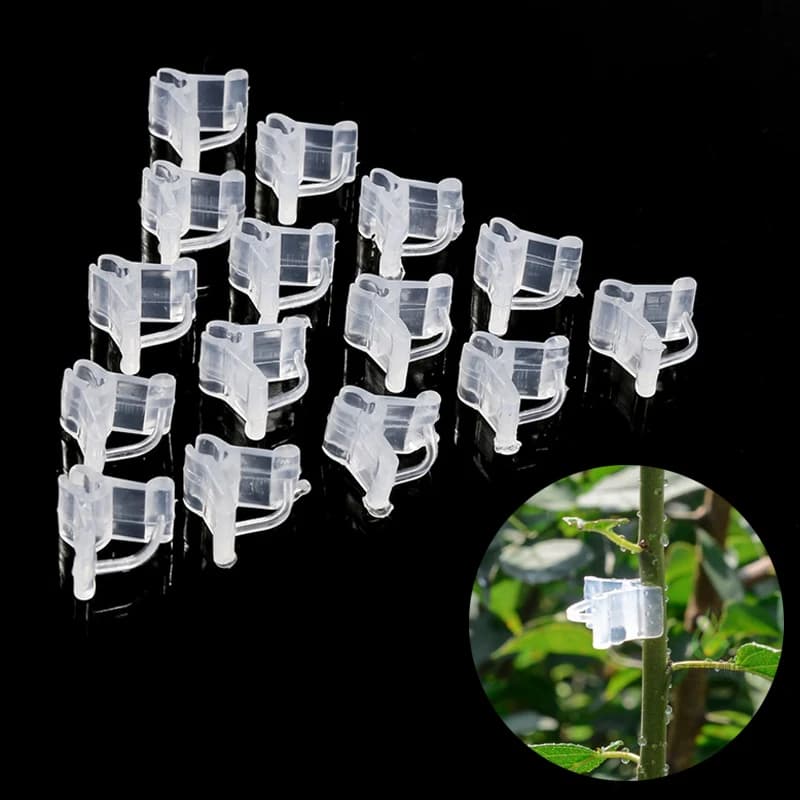 50-100pcs-Plastic-Plant-Clips-Supports-Connects-Reusable-Protection ...