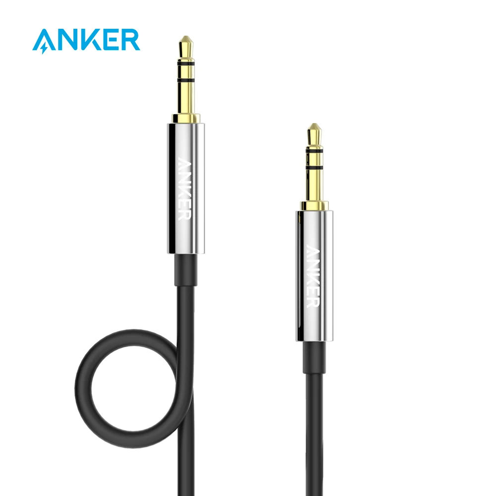 Anker 3.5mm Premium Auxiliary Audio Cable (4ft / 1.2m) AUX Cable for ...