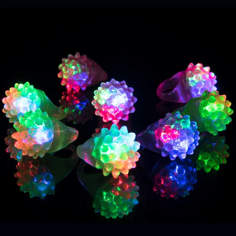 50pcs-LED-Light-Up-Ring-Bumpy-Rings-Flashing-LED-Bumpy-Jelly-Ring-Light ...