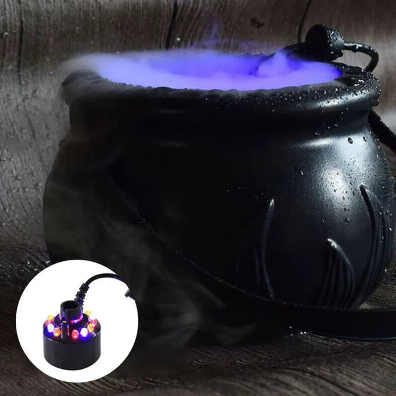 2023-Halloween-Cauldron-With-Mist-Maker-Witch-Jar-Pot-With-LED-Light ...