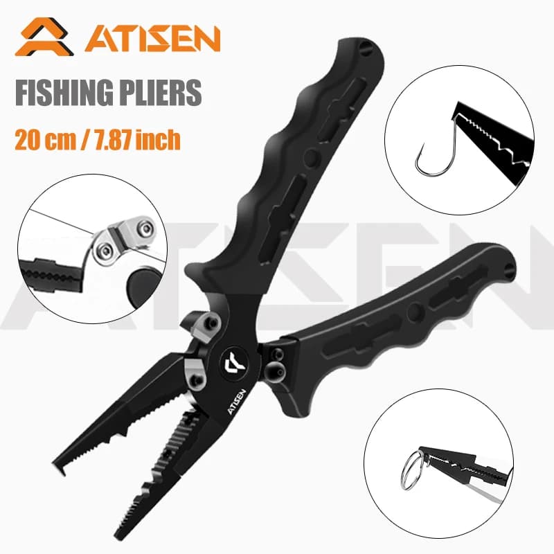 Booms-Fishing-X1-Aluminum-Fishing-Pliers-Saltwater-Surf-Fishing-Tackle ...
