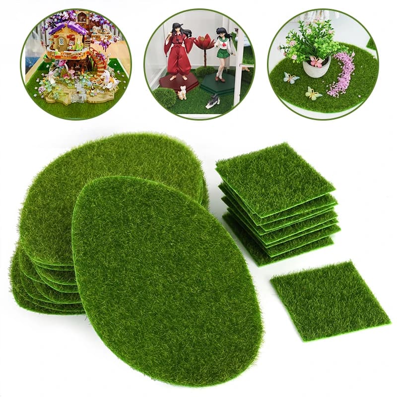 Artificial Grass Mat Carpet Simulation Lawn Turf Miniature Landscape ...