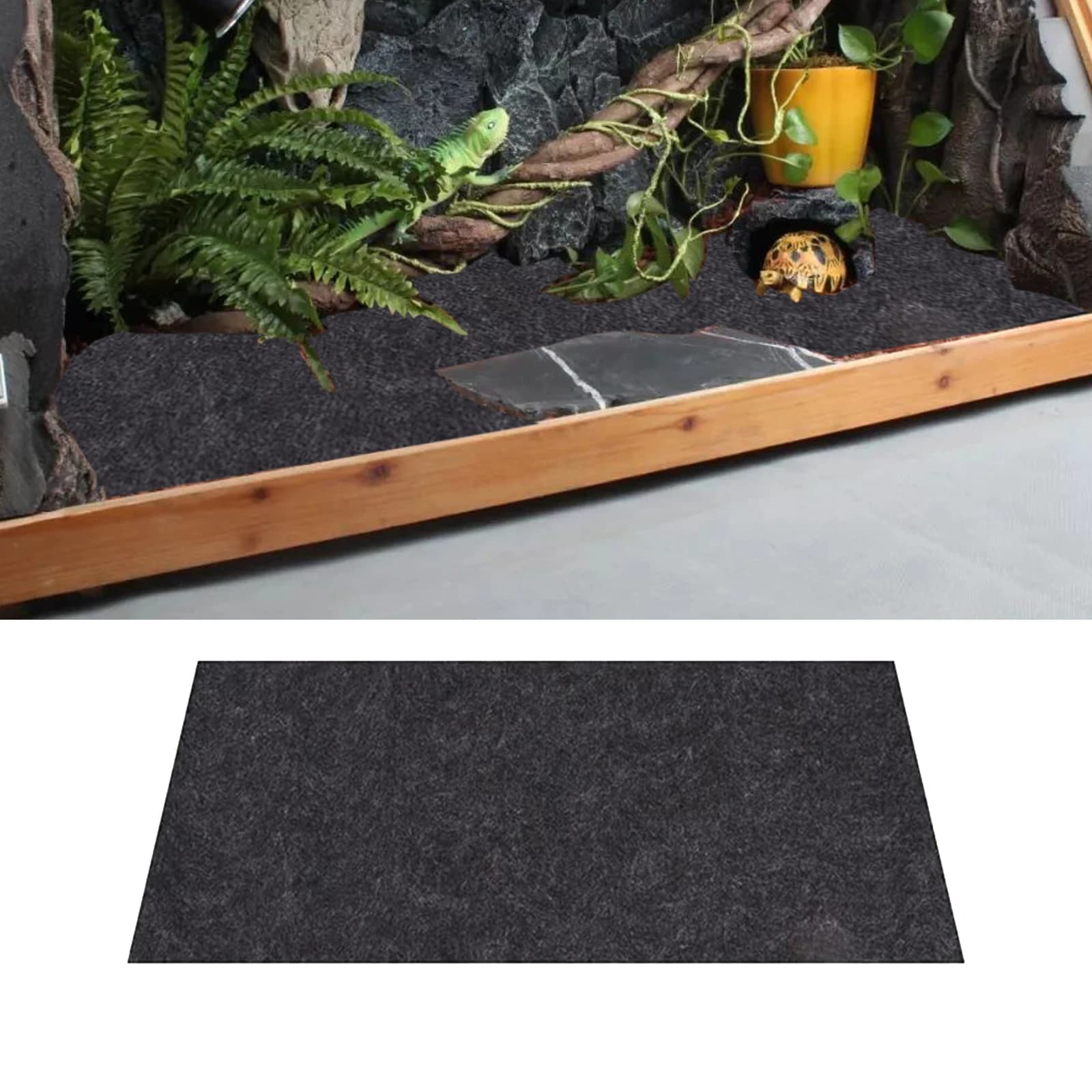 Reptile Carpet Reptile Tank Accessories Habitat Soft Aquascape Pad ...