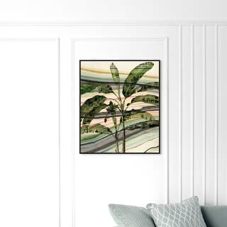 Oliver Gal 'Bananera' Floral and Botanical Wall Art Framed Canvas Print ...