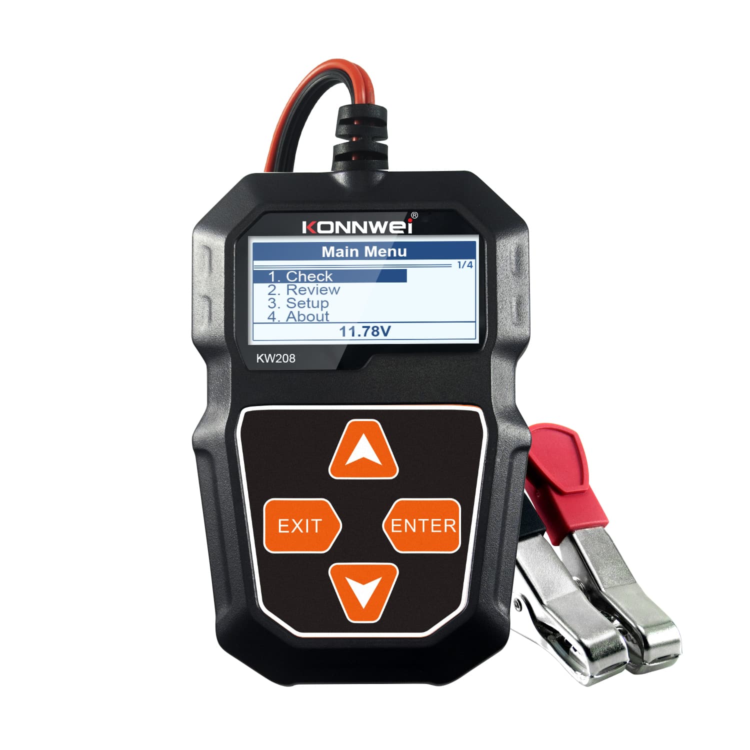 KONNWEI KW208 Car Battery Tester 12V 100 to 2000CCA Cranking Charging ...