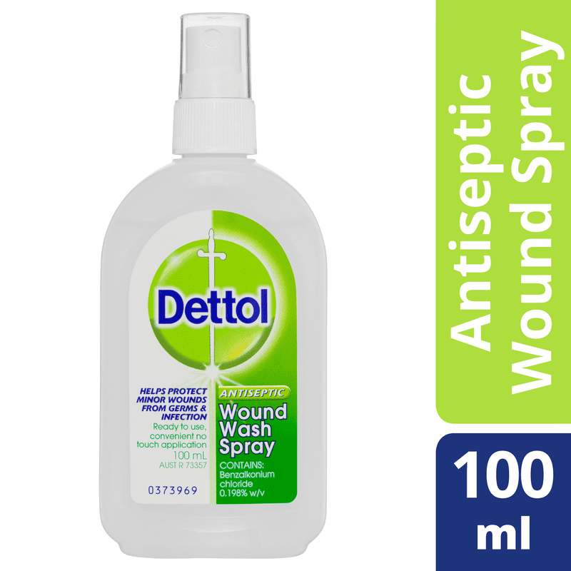 Dettol Antiseptic Disinfectant Wound Wash Spray 100mL - Allcare Warehouse