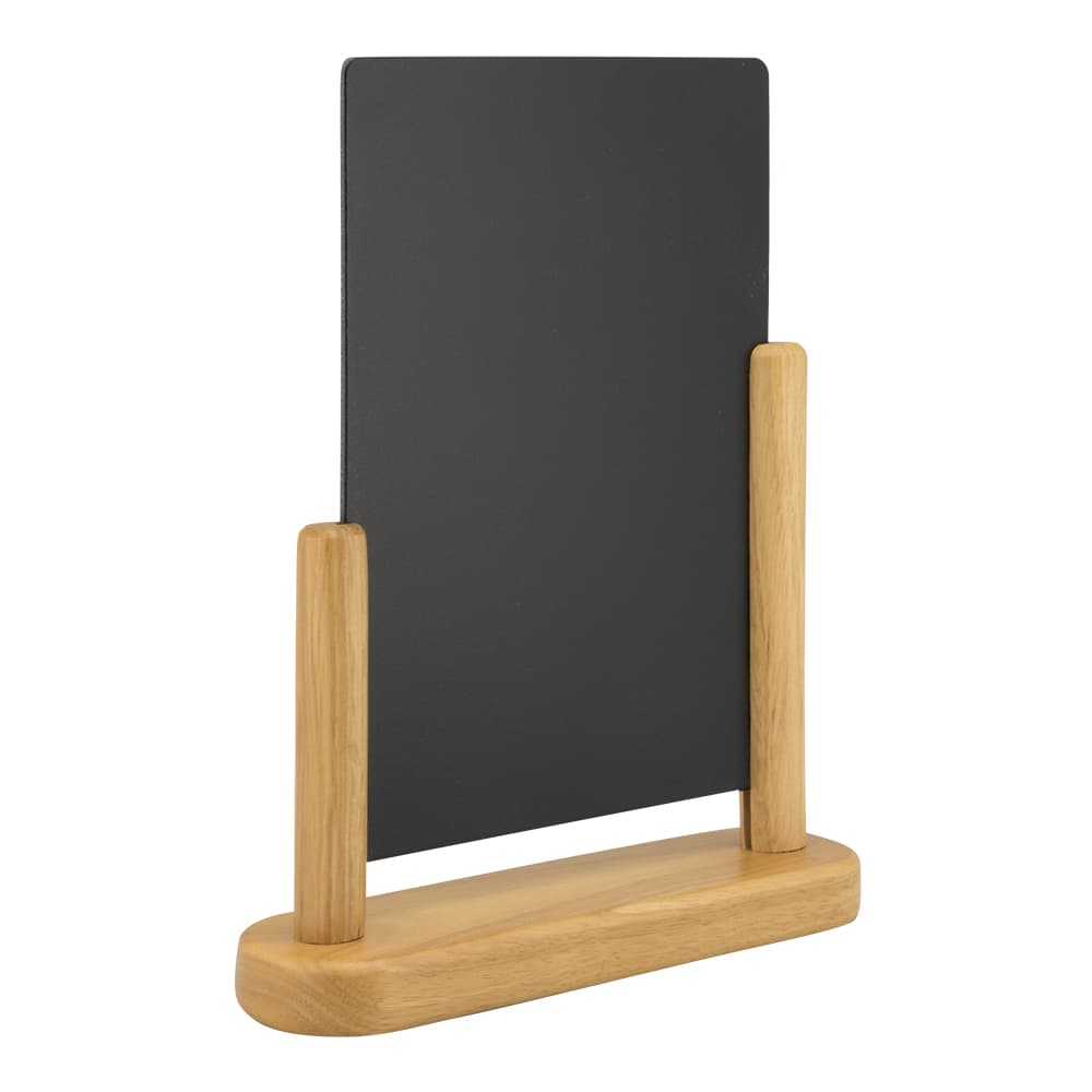 Securit® Elegant stand with Chalkboard writing surface A4 Teak - HL ...