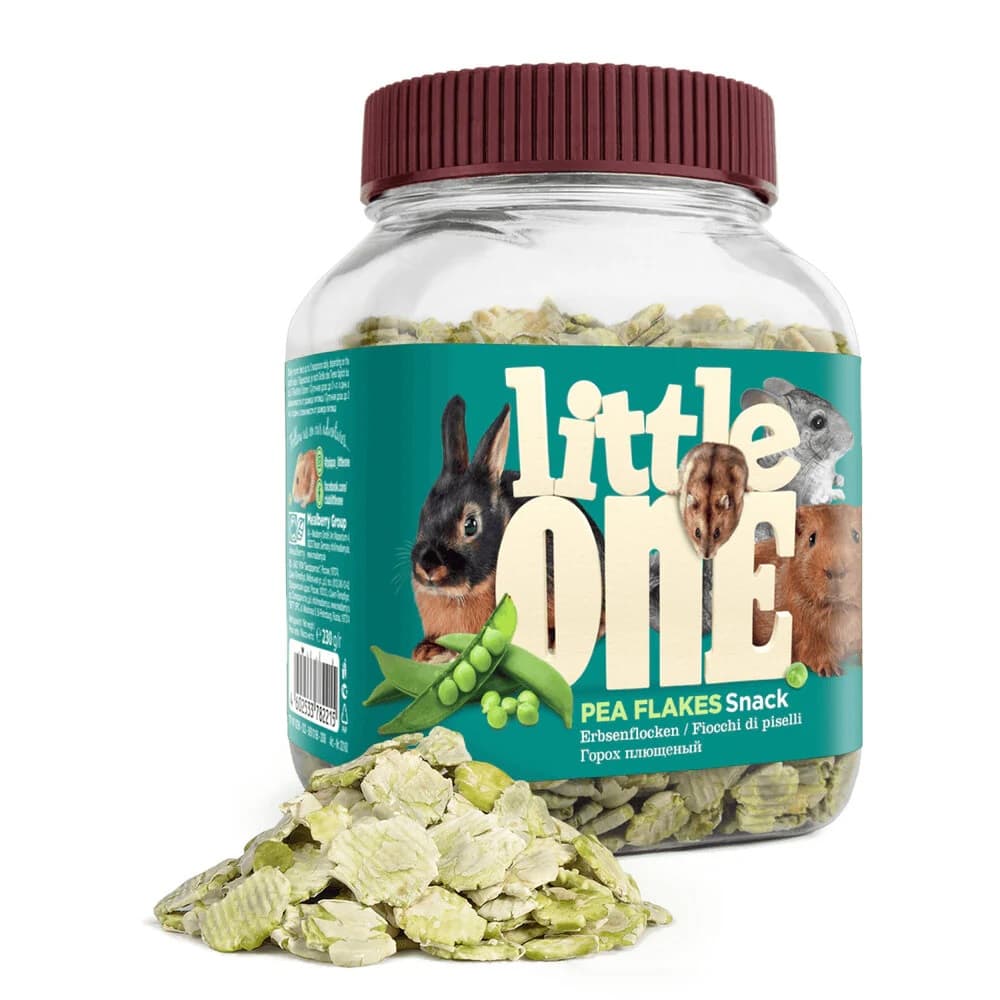 Little One Pea Flakes Snack Small Animals 230g - Animal Kingdom Pet Store
