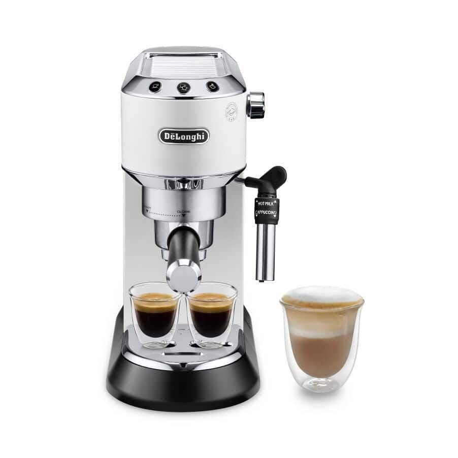 De’Longhi Dedica Style Manual Espresso Coffee Machine, 1300 Watt, White ...