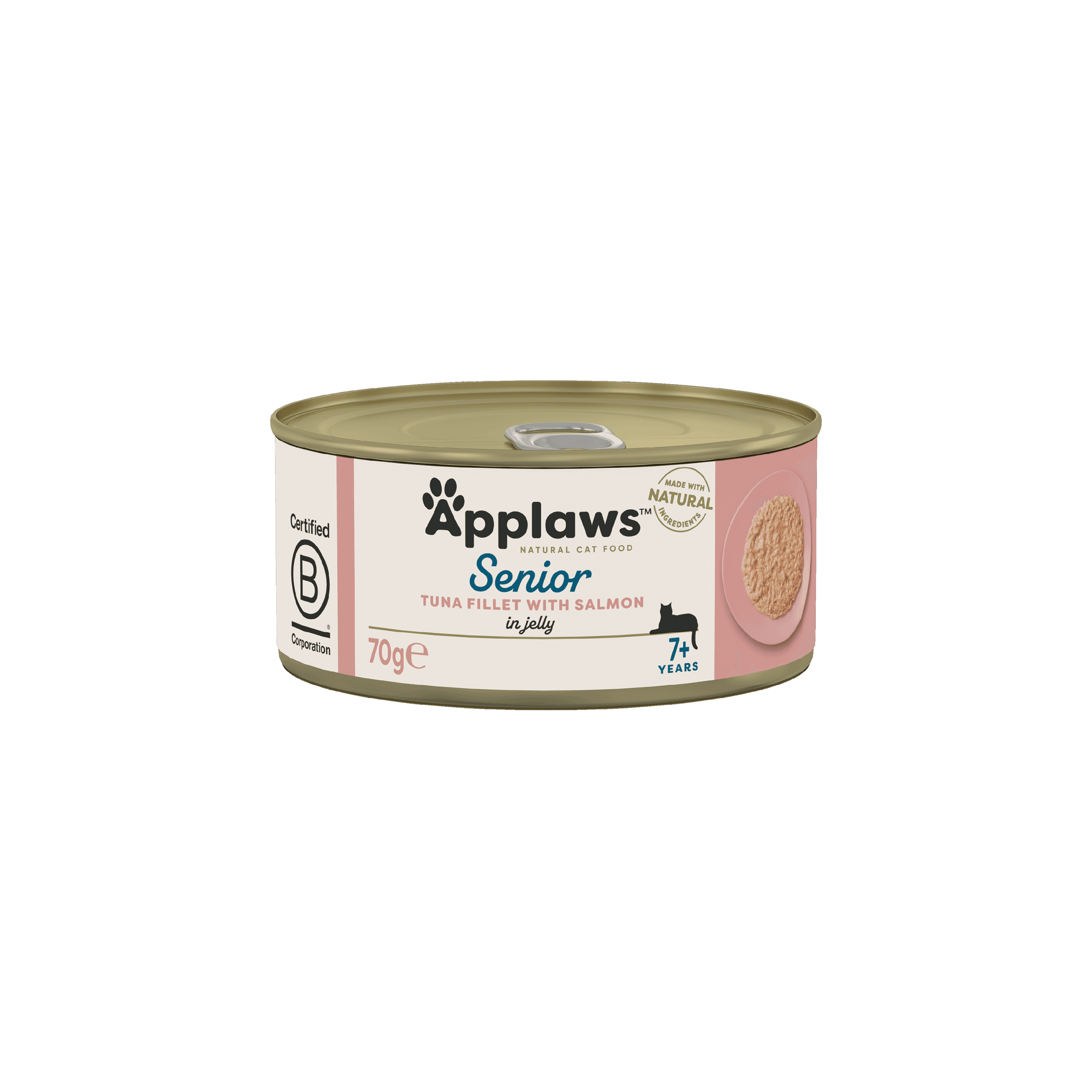 Senior Tuna Fillet with Salmon in Jelly | 70g Can | Applaws UK