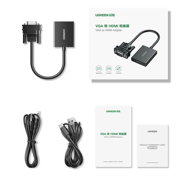UGREEN VGA to HDMI Converter Cable