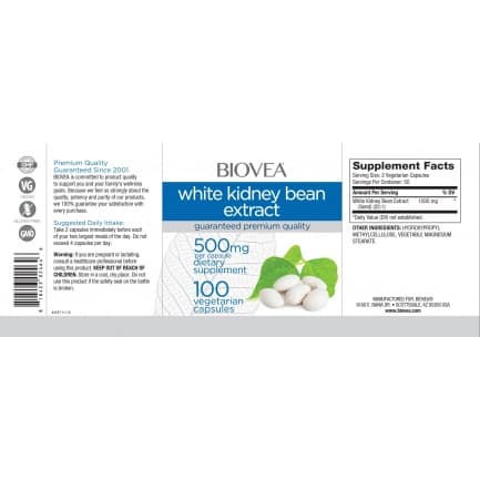 White Kidney Bean Extract 1000 mg - Аптека Маджаров