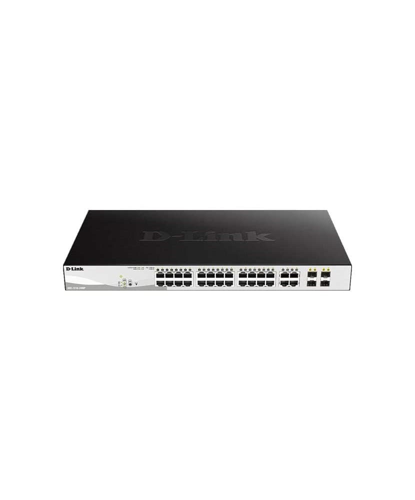 D-LINK 28-Port Gb Smart Managed PoE+ Switch DGS-1210-28MP-E