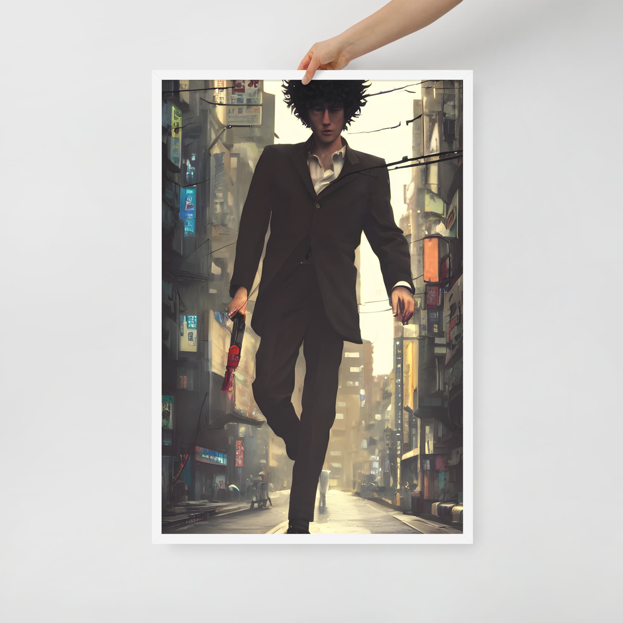 Cowboy Bebop Spike Spiegel Póster con marco