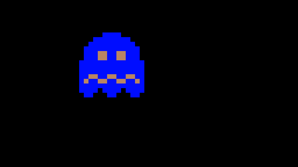 Pacman Blue Ghost