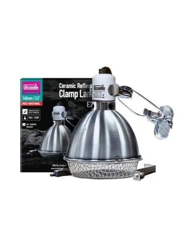 Arcadia Reflector Clamp Lamp With Ceramic holder