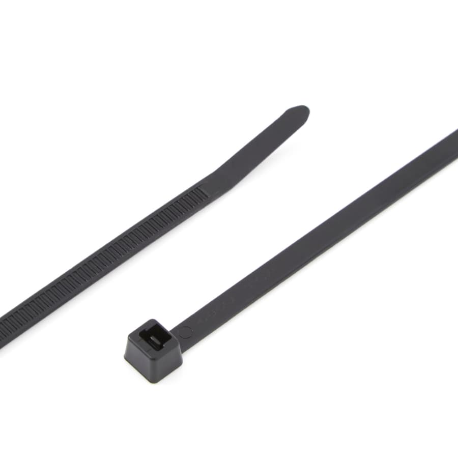 HellermannTyton T50R0UVM4 8" Black UV Resistant Cable Tie, Zip Tie, UL ...