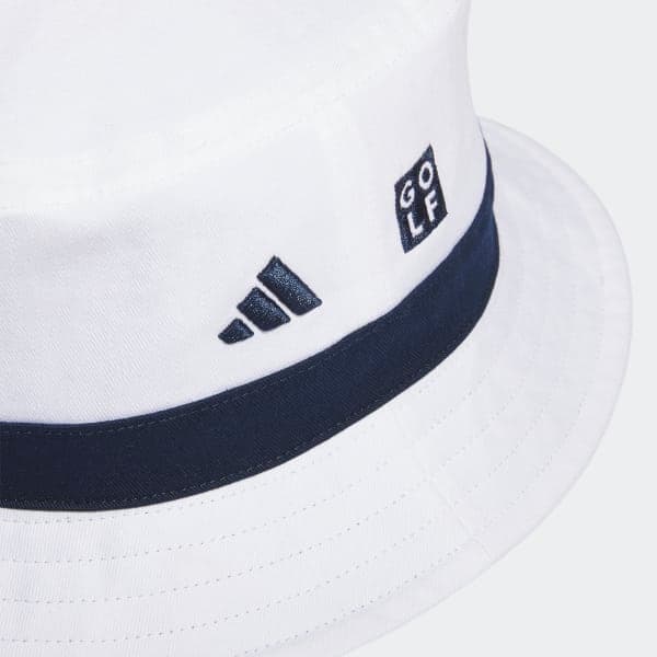 adidas Plaid Reversible Golf Bucket Hat - White | Men's Golf | adidas US