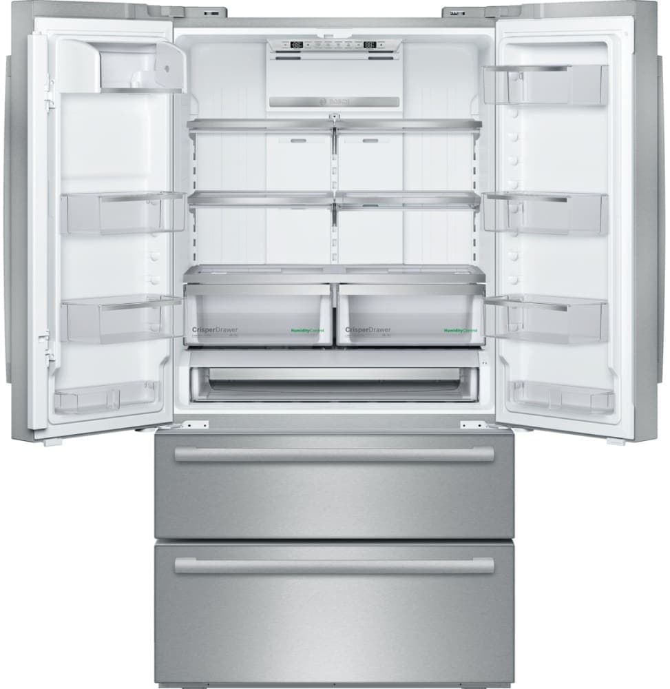 Bosch B21CL81SNS 36 Inch 4-Door Counter Depth French Door Refrigerator ...