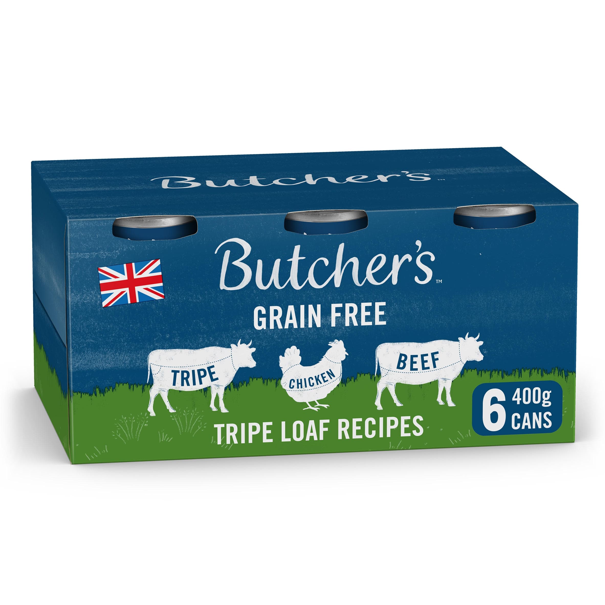 Butcher's Tripe Loaf Recipes Wet Dog Food Tins 6 x 400g | Pets ...