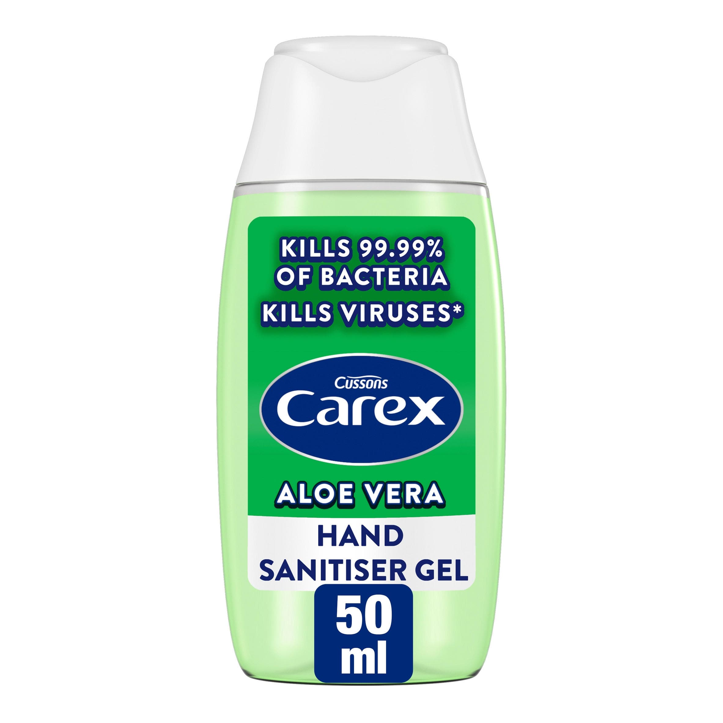Carex Antibacterial Hand Sanitiser Gel Aloe Vera 50ml | Soap Handwash ...