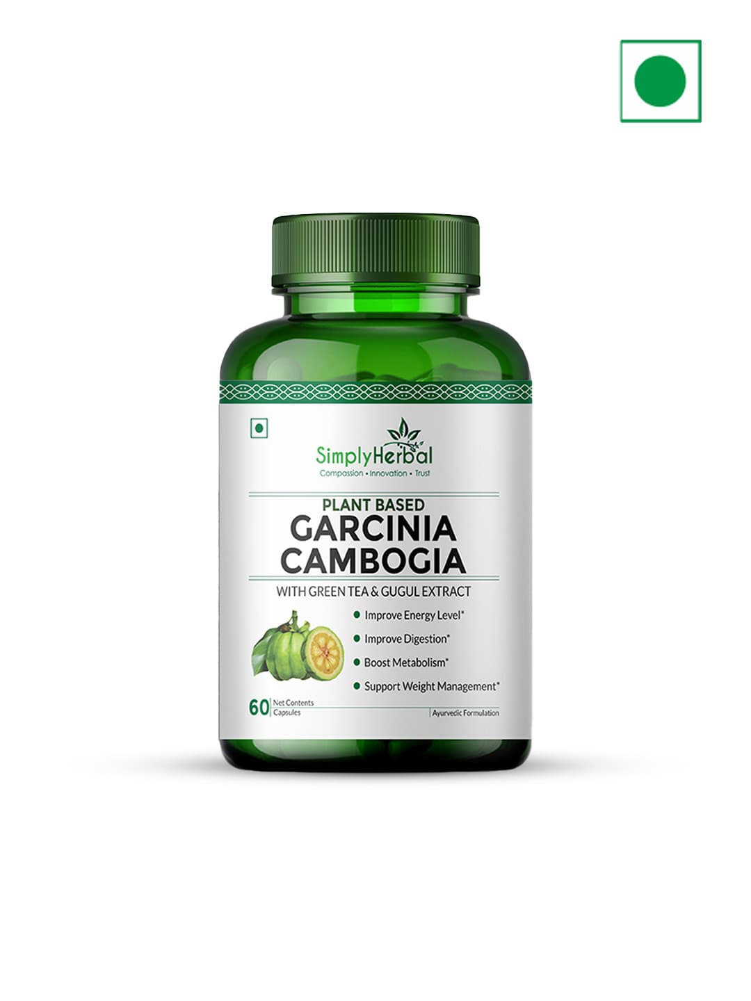 Buy Simply Herbal Garcinia Cambogia Capsules With Green Tea 60 Capsules ...