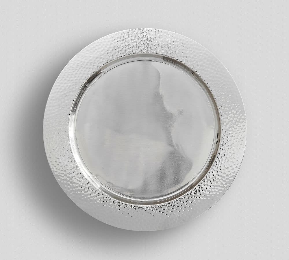 Hammered Nickel Charger Plates | Pottery Barn