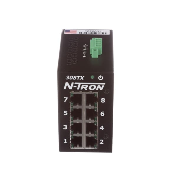 Red Lion Controls - 308TX-N - Ethernet Switch, 8-port 10/100Base-TX ...